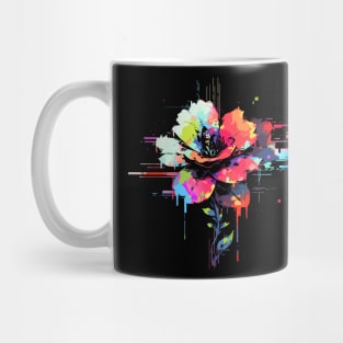 glitching flowers - fantasy style Mug